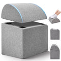 AMTPM Foot Rest for Under Desk, Ergonomic Desk Foot Rest 3 Adjustable Heights High-Density Foam, Comfort Under Desk Footrest for Office Bed Couch, Relieve Leg Pressure, 16.5x11x17in